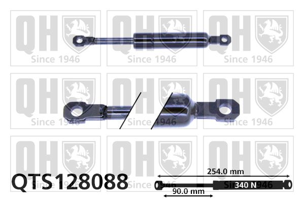 QUINTON HAZELL Газовая пружина, крышка багажник QTS128088